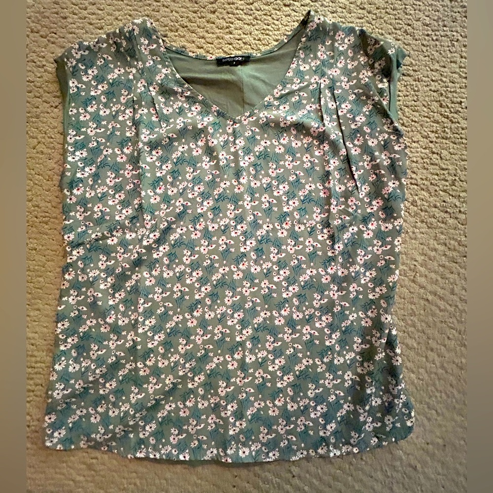 Floral print dress sleeveless top